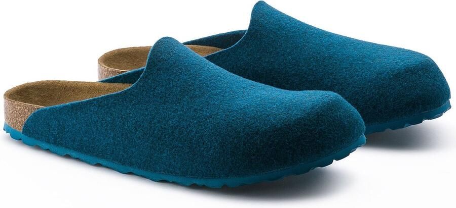 Birkenstock Amsterdam Pantoffels Petrol Regular fit | Aqua | Wolvilt - Foto 7