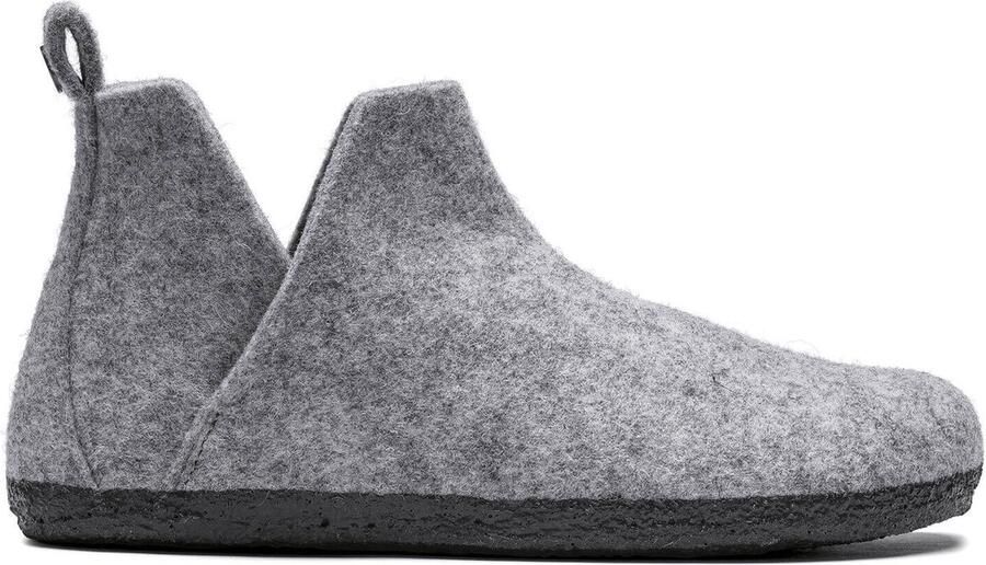 Birkenstock Andermatt Pantoffels Light Grey Narrow fit | Grijs | Wolvilt