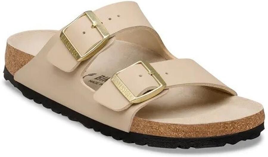 Birkenstock Women's Arizona BS Birko-Flor Triples Sandalen Narrow beige