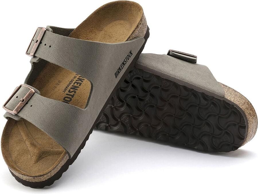 Birkenstock Arizona Slippers en Sandalen Grijs Nubuck - Foto 9