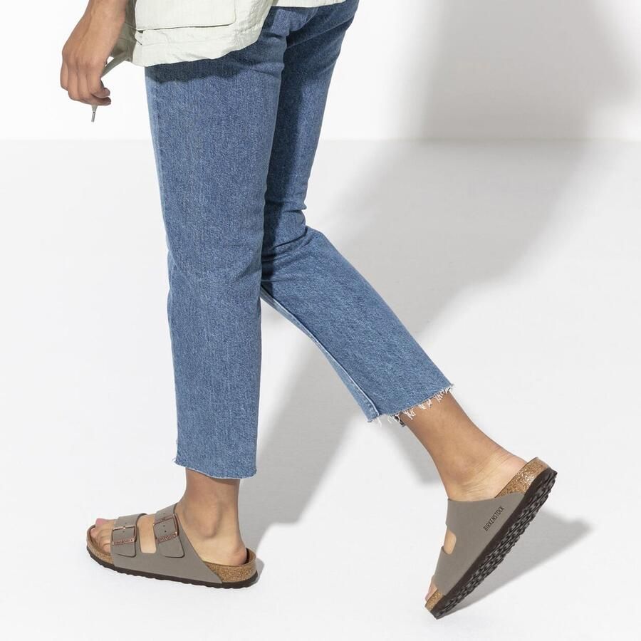 Birkenstock Arizona Slippers en Sandalen Grijs Nubuck - Foto 2