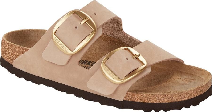 Birkenstock ARIZONA BIG BUCKLE NUBUCK LEATHER SANDCASTLE NARROW-37(4061418181367)