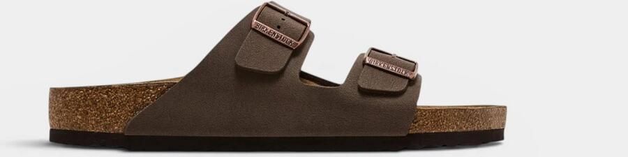Birkenstock Platte sandalen Arizona Birkibuc Mocha
