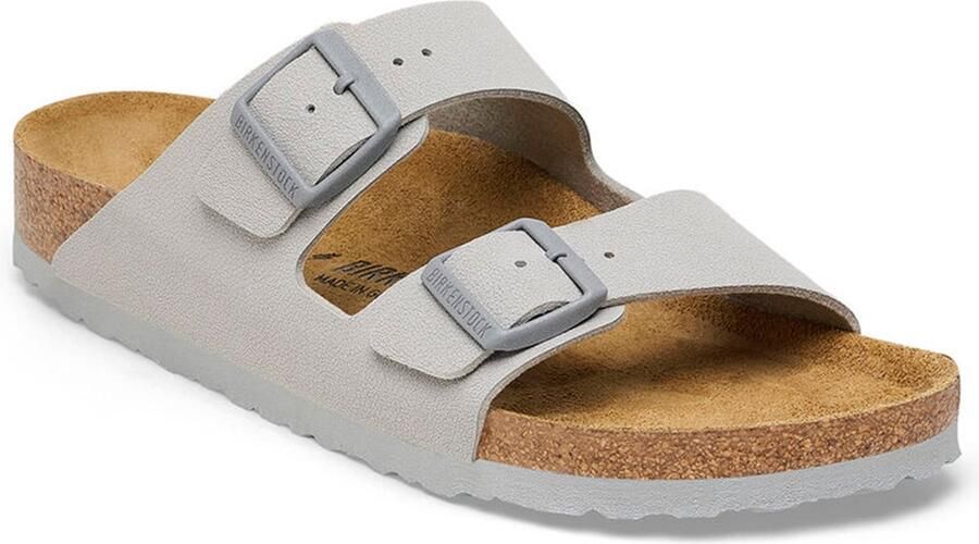 Birkenstock Antiek Wit Suède Leren Sliders White - Foto 2