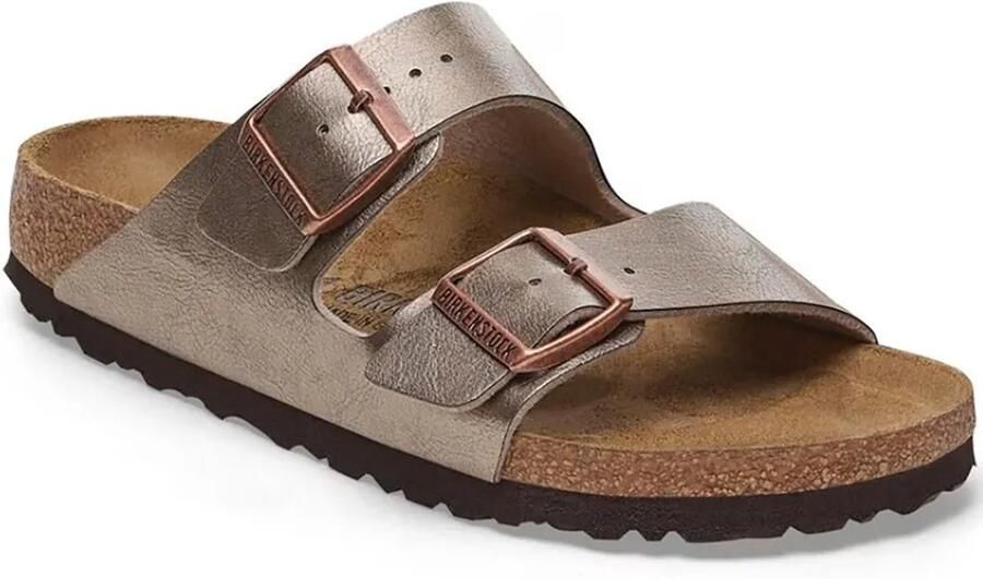 Birkenstock Arizona Birko-flor Sandalen Bruin Vrouw