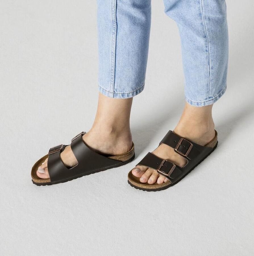 Birkenstock Arizona bruin natuurleer regular uni (051101) - Foto 4