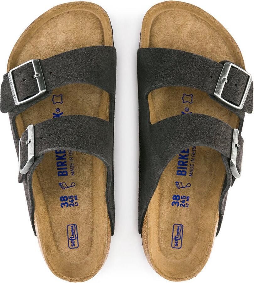 Birkenstock Arizona BS heren sandaal grijs - Foto 3