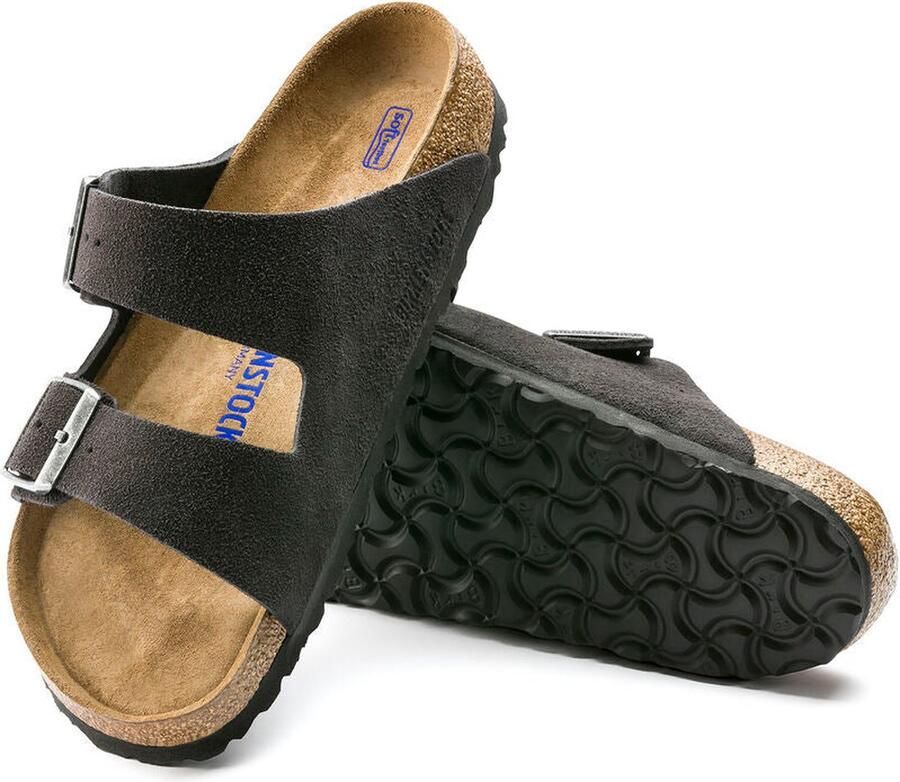 Birkenstock Arizona BS heren sandaal grijs - Foto 4