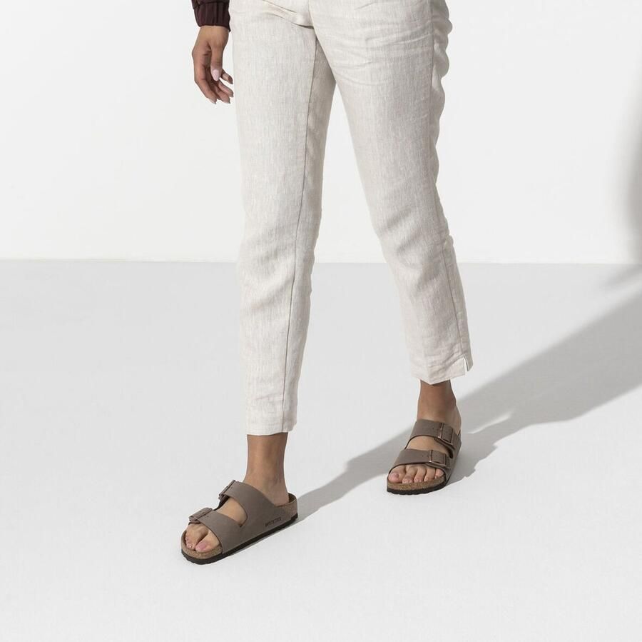 Birkenstock Slippers van echt leer met brede riempjes model 'ARIZONA' - Foto 2