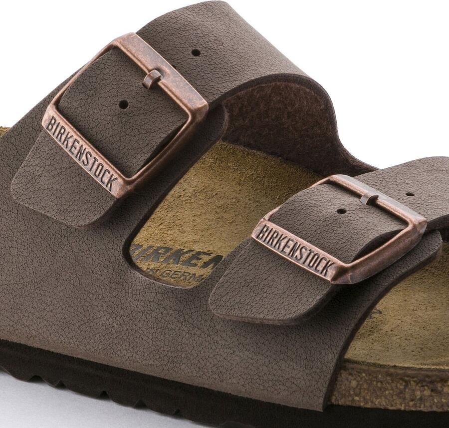 Birkenstock Slippers van echt leer met brede riempjes model 'ARIZONA' - Foto 7