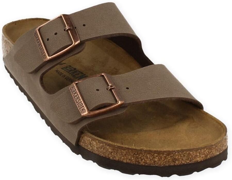 Birkenstock Slippers van echt leer met brede riempjes model 'ARIZONA' - Foto 9