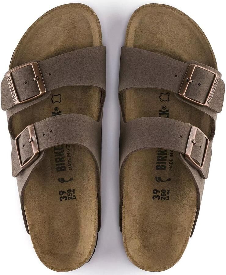 Birkenstock Slippers van echt leer met brede riempjes model 'ARIZONA' - Foto 8