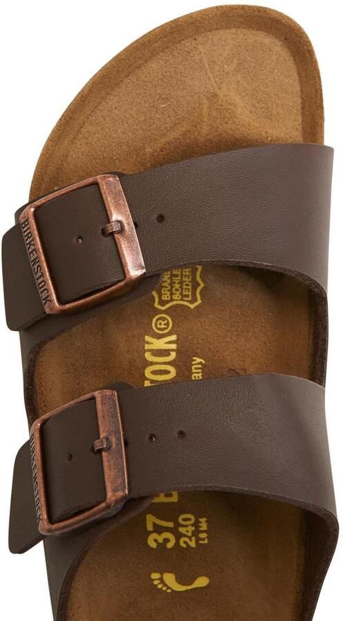 Birkenstock Platte sandalen Arizona Birko-Flor Narrow Dark Brown - Foto 6