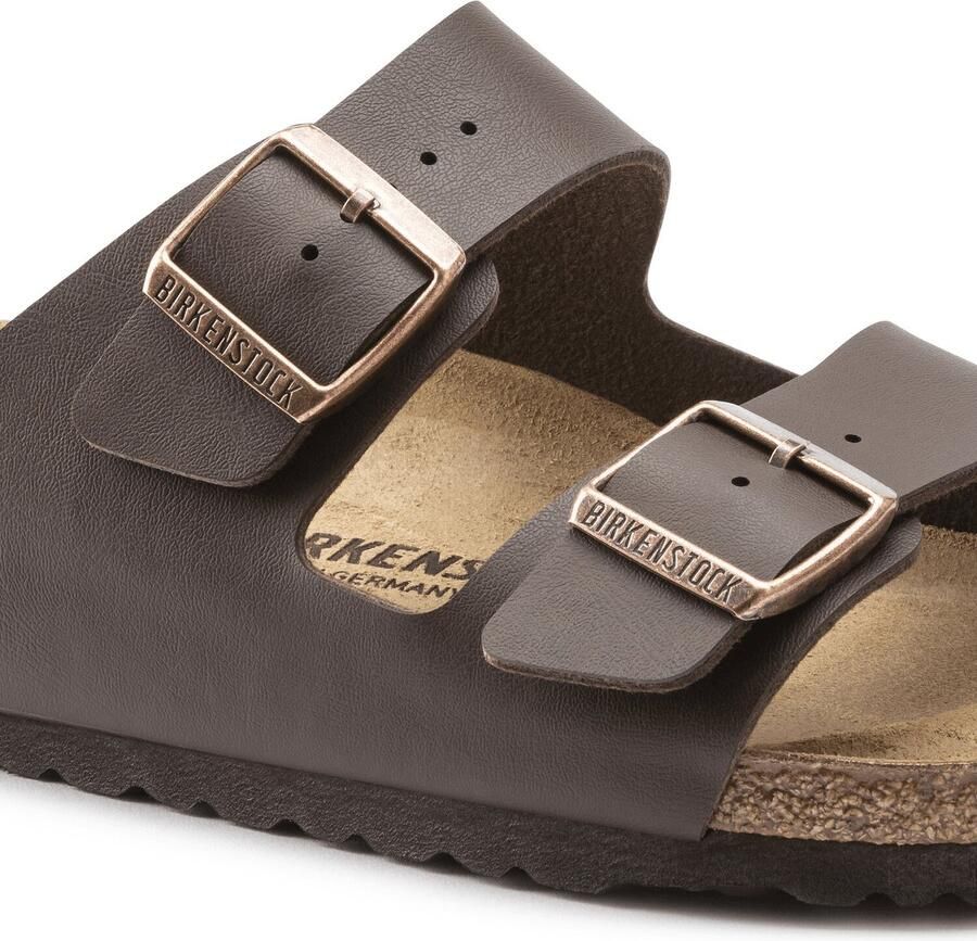 Birkenstock Platte sandalen Arizona Birko-Flor Narrow Dark Brown - Foto 3