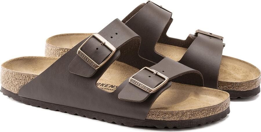 Birkenstock Platte sandalen Arizona Birko-Flor Narrow Dark Brown - Foto 7