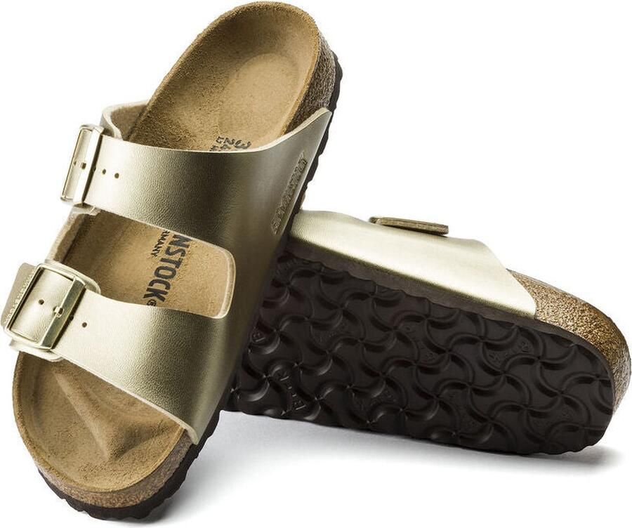 BIRKENSTOCK Slippers Arizona Maat: 42 Materiaal: Leatherlook Kleur: Goud - Foto 10