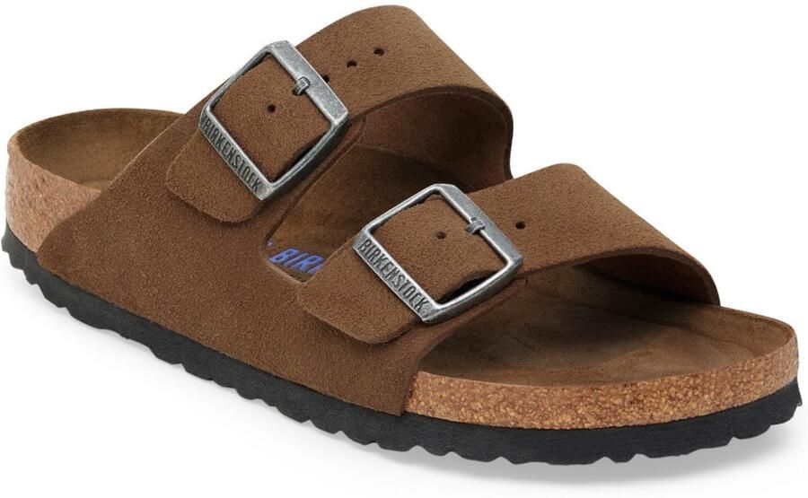 Birkenstock ARIZONA DARK TEA SOFT FOOTBED SUÈDE NARROW-39(4067707532322)
