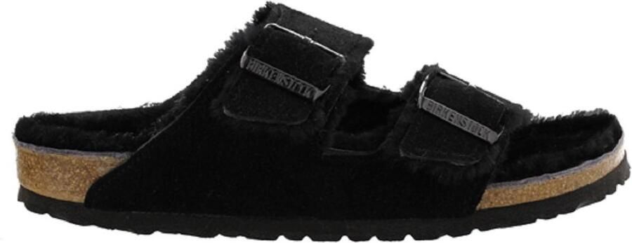 Birkenstock Arizona Shearling Slippers Black Narrow fit | Zwart | Suède - Foto 14