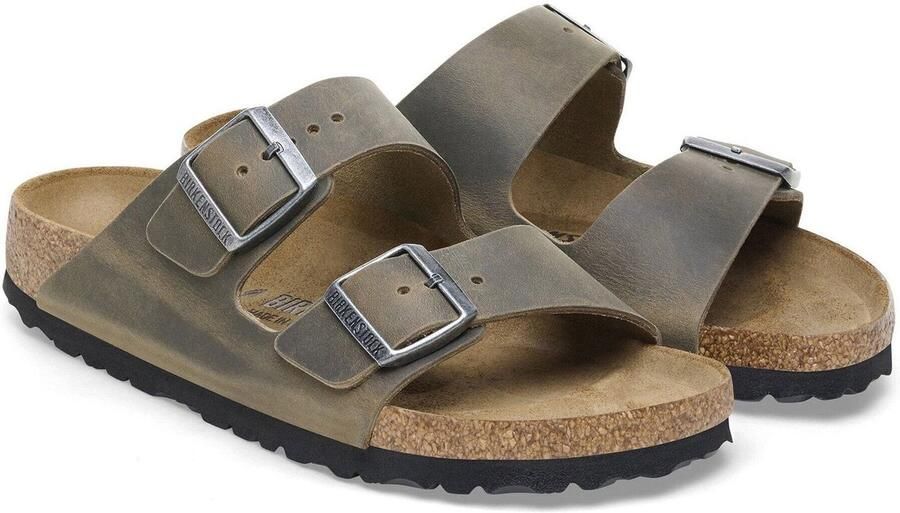 BIRKENSTOCK Slippers Arizona Maat: 46 Materiaal: Leer Kleur: Groen - Foto 3