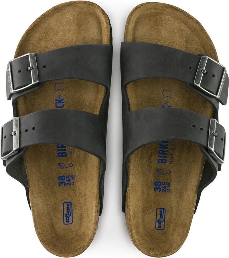 Birkenstock Arizona FL WB Narrow Unisex Slippers Black - Foto 5