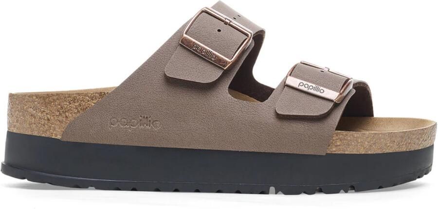 Birkenstock Arizona Flex Platform NARROW dames slippers bruin