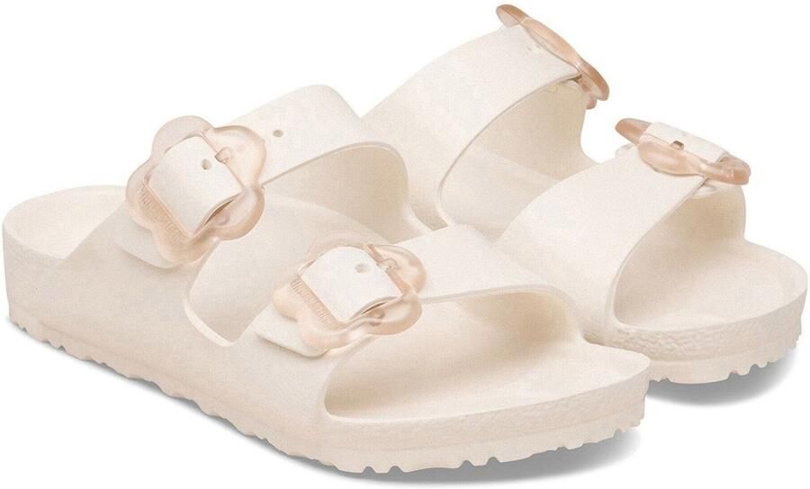 Birkenstock Kid's Arizona Flower EVA Sandalen Narrow beige