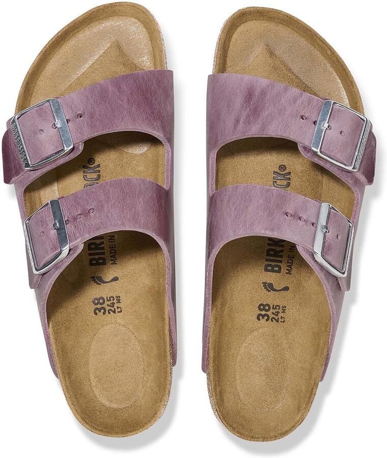 Birkenstock Lavendel Nubuck Leren Sandalen Purple Dames