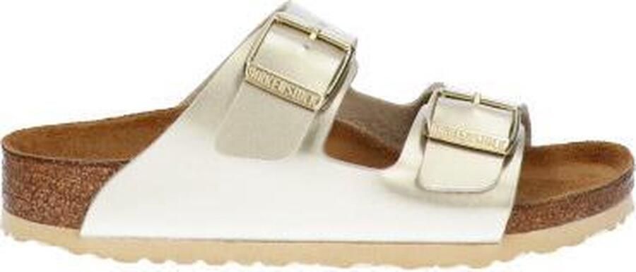 Birkenstock Arizona Kids Slippers Electric Metallic Gold Narrow fit | Goud | Imitatieleer - Foto 7