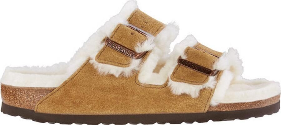 Birkenstock Arizona Shearling Slippers Mink Regular fit | Bruin | Suède - Foto 10