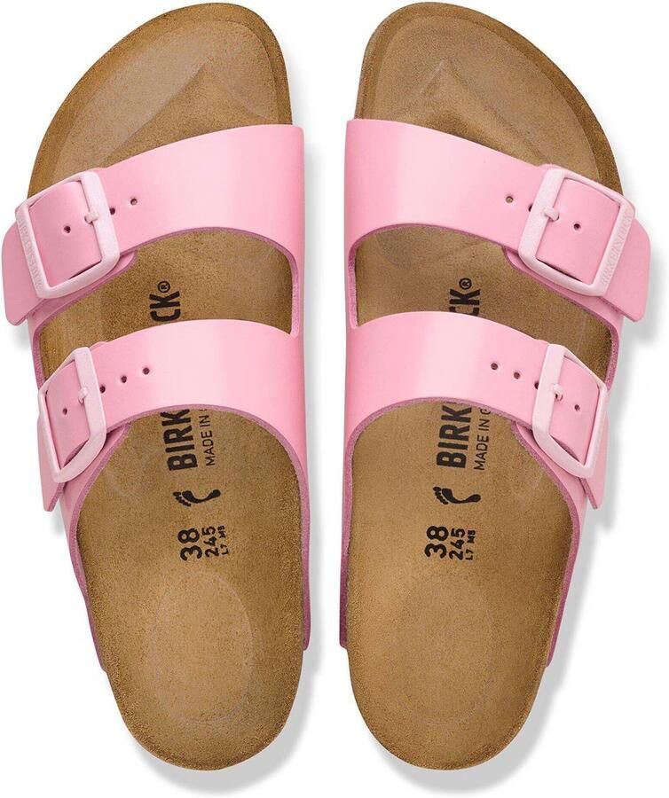 Birkenstock Arizona Natuurlijk Leer Lak Sandalen Fashion Wear Volwassen