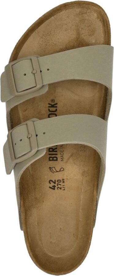 Birkenstock ARIZONA BF FADED KHAKI Volwassenen Heren slippers Taupe - Foto 4