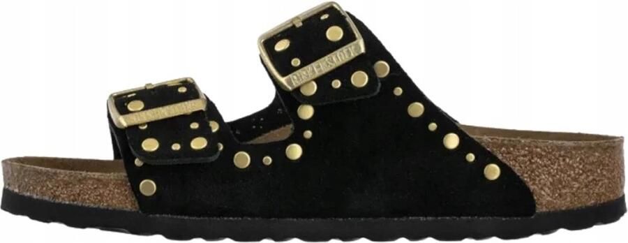 BIRKENSTOCK Muiltjes ' Ciabatta Arizona' zwart gemêleerd