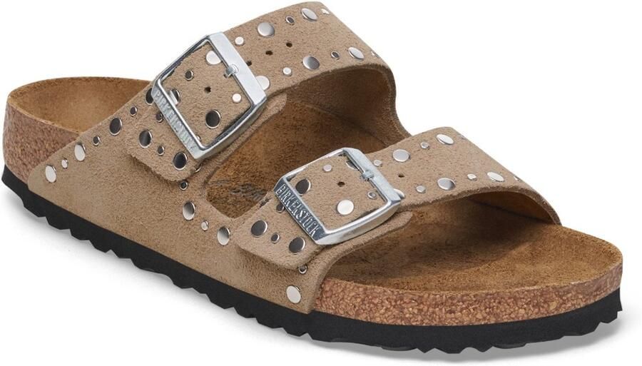 Birkenstock ARIZONA RIVETS TAUPE SUÈDE NARROW-37(4066648992288)