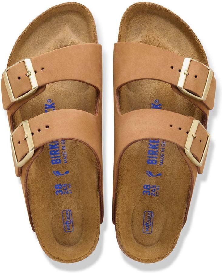 Birkenstock Arizona Sfb Nubuck Leer Pantoffels Fashion Wear Vrouwen