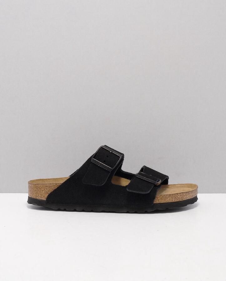 Birkenstock Arizona zwart suède zacht voetbed narrow sandalen uni (951323) - Foto 9