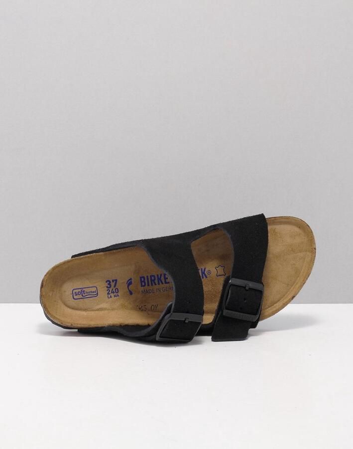 Birkenstock Arizona zwart suède zacht voetbed narrow sandalen uni (951323) - Foto 10