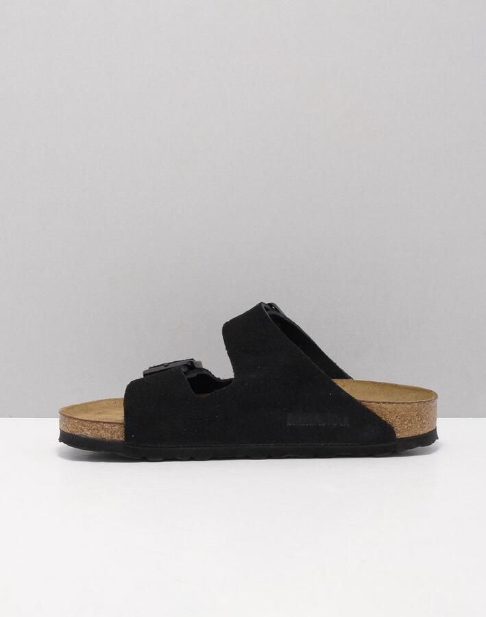 Birkenstock Arizona zwart suède zacht voetbed narrow sandalen uni (951323) - Foto 11