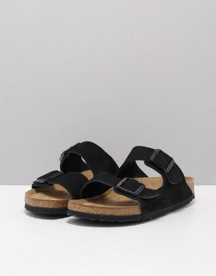 Birkenstock Arizona zwart suède zacht voetbed narrow sandalen uni (951323) - Foto 12