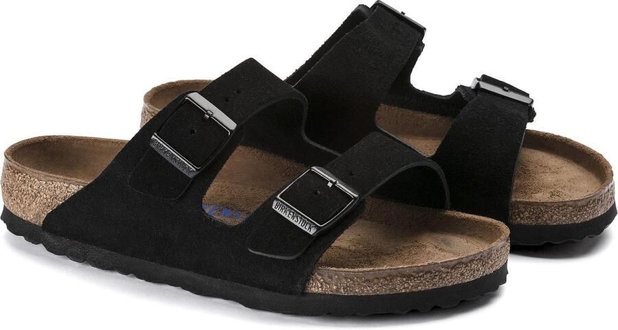 Birkenstock Arizona zwart suède zacht voetbed narrow sandalen uni (951323) - Foto 17