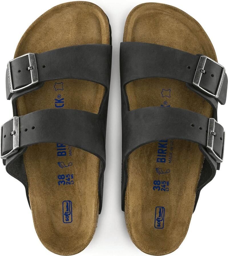 Birkenstock Arizona Soft Footbed Zwart Normaal Voetbed Heren Slipper - Foto 4