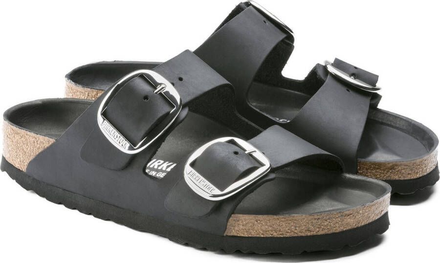 Birkenstock ssandalen Arizona Big Buckle Natural Leather Oiled Etroit Zwart - Foto 11