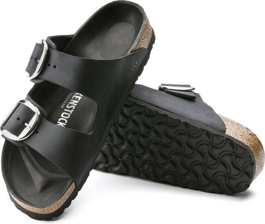 Birkenstock ssandalen Arizona Big Buckle Natural Leather Oiled Etroit Zwart - Foto 8