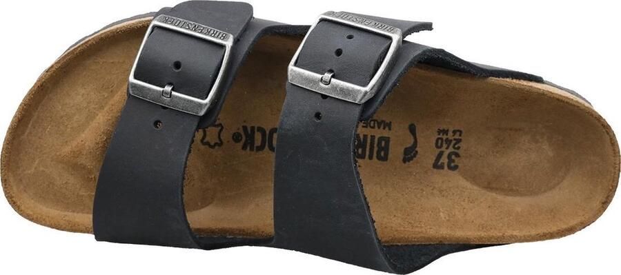 Birkenstock Arizona Slippers Black Narrow fit | Zwart | Nubuck - Foto 16