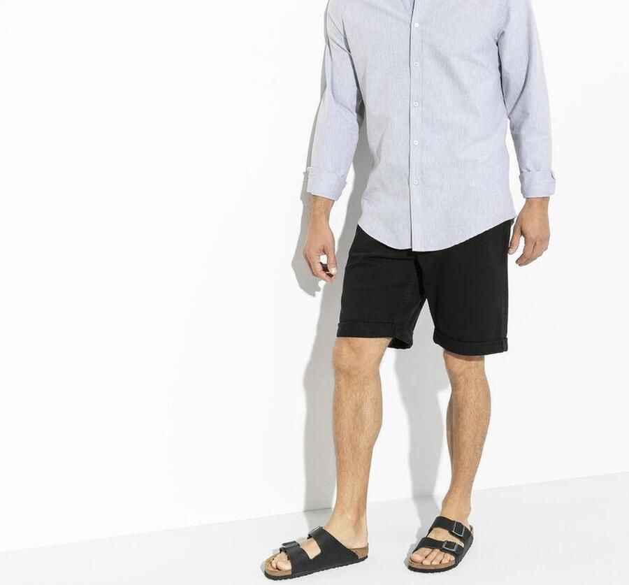 Birkenstock Arizona Slippers Black Narrow fit | Zwart | Nubuck - Foto 4