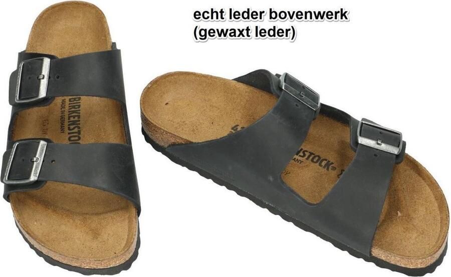 Birkenstock Arizona Slippers Black Narrow fit | Zwart | Nubuck - Foto 10