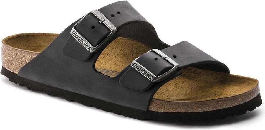 Birkenstock Arizona Slippers Black Narrow fit | Zwart | Nubuck - Foto 13