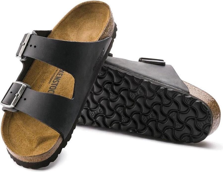 Birkenstock Arizona Slippers Black Narrow fit | Zwart | Nubuck - Foto 7