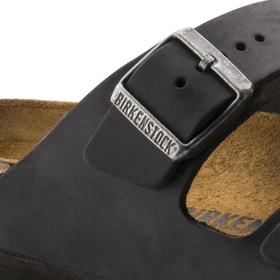 Birkenstock Arizona Slippers Black Narrow fit | Zwart | Nubuck - Foto 2