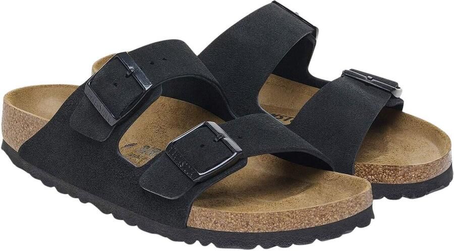 Birkenstock Velours sandaal met ergonomisch voetbed - Foto 2