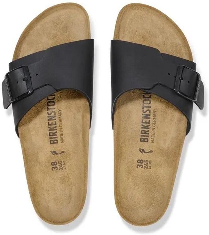 Birkenstock Platte sandalen Arizona Suede Leather Narrow Oyster